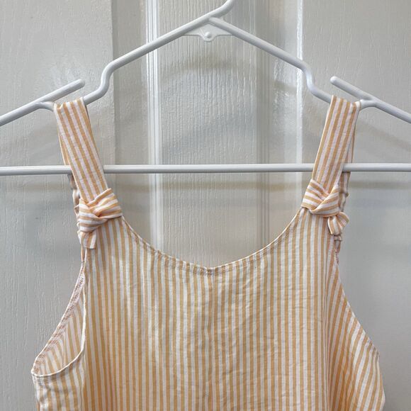 Art Class Orange and White Striped Romper Girls Size Large 10-12 NWT - Picture 5 of 12